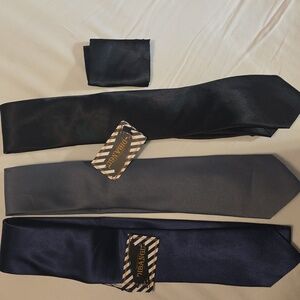3Diba Black Men's Tie 3 Set